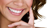 Почистване на зъбен камък с ултразвук, полиране на зъбите и обстоен профилактичен преглед