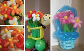 Букет цветя от балони