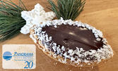 24 броя шоколадови тарталети с маслена кошничка, ароматни вишни и тъмен шоколад