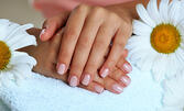 Маникюр с укрепваща база, гел или ноктопластика с акригел, плюс лакиране с гел лак