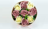 Луксозна кутия със 7, 9 или 11 сапунени рози