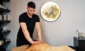 90 минути масаж на цяло тяло и скалп и рефлексология на стъпала, плюс 1 час ползване на басейн, джакузи, парна баня и сауна