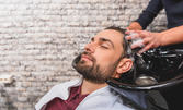 За външния вид на мъжа: Подстригване и измиване на коса, плюс оформяне на брада и вежди