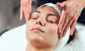 Релаксиращ масаж на цяло тяло с масло от био гроздови семенца и екстракт от червено вино, плюс масаж на лице с еликсир и подхранваща маска с червено вино
