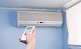 Есенна профилактика на климатик в дома или офиса, с дезинфекция на вътрешното тяло