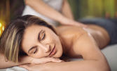 Подари релакс: 50 минути масаж на цяло тяло с вип масла или есенции с шоколад, роза или шампанско