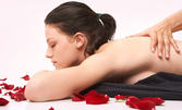 Частичен лечебен масаж, испански антистрес масаж на цяло тяло или антицелулитен масаж