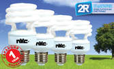 Промо пакет с 4 енергоспестяващи лампи NVC с 1 година гаранция