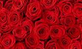 Кутия със 7, 13 или 23 естествени червени рози