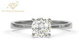 За годеж или просто ценен подарък - диамантен пръстен от бяло злато