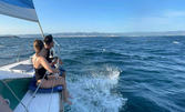 5 часа морско приключение в Несебърския залив! Разходка с яхта, плюс обяд, плажуване и възможност за риболов