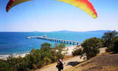 Панорамен полет с парапланер: над Морската градина в Бургас, Каварна, Ахтопол или Иракли, с възможност за HD заснемане