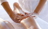 50 минути грижа за тялото: Лимфодренажен масаж на цяло тяло, плюс рефлексотерапия на ходила