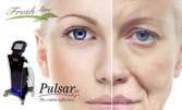 Фотоподмладяване на лице и околочен контур или лечение на акне с IPL терапия с уред Pulsar