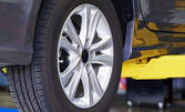 Смяна на две или четири гуми до 16 цола - без или с поставяне на два или четири винтила и лепящ баланс