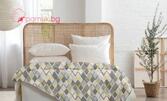 За топлина и уют: 3 в 1 зимна олекотена капитонирана завивка-одеяло Cozy sleep от еко вълна в модерни цветове