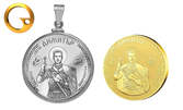 Сребърен медальон "Свети Димитър", позлатен медал или колекция от двете