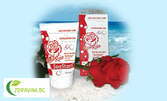 Комплект натурални продукти Red Rose! Ексфолиращ гел, почистваща маска и кристални соли