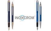 Лазерно гравиран комплект Inoxcrom Pure - химикал и писалка, плюс патрончета с мастило