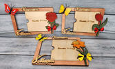 За 8 Март: Декоративна дървена рамка за снимка с цвете
