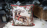 Коледна магия в дома ти - със стил от Испания! Луксозна коледна калъфка за възглавница