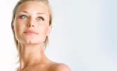 Почистване на лице или ултразвукова терапия с хиалуронова киселина и стволови клетки
