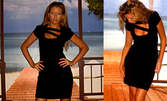 Със стил за празниците! Модна черна рокля Anika Fashion - за 48лв