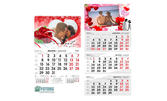 Подарък за Свети Валентин: 12-листов стенен календар с ваша снимка и дизайн по избор