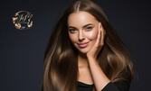 Боядисване на корени или цяла коса с професионална италианска боя, плюс възможност за подстригване или терапия Mi Amante с ламинираща инфраред преса