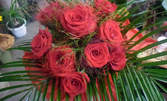 9 червени рози или комбиниран букет