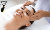 Японски лимфодренажен масаж на лице, шия и деколте със стягащ и оформящ серум и специално подбрани етерични масла