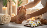 75-минутна SPA терапия: Отпускащ масаж на скалп, плюс лимфен дренаж на крака и рефлексотерапия на ходила