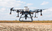 Революция в земеделието! Въздушно пръскане или торене на земеделски площи с дрон