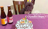 За празника на домашния любимец! Торта и белгийска бира за куче