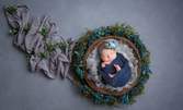 Професионална фотосесия за новородено бебе с 5 художествено обработени кадъра - на адрес на клиента