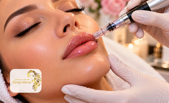 Сочни, гладки и красиво подчертани устни! Терапия с Derma Pen за хидратиране и оформяне контура на устните с хиалуронова киселина, от Център за красота Божествена
