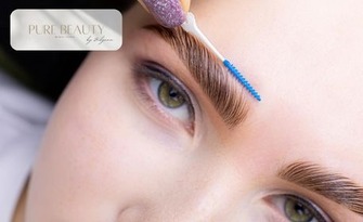 Ламиниране на вежди, плюс кератинова терапия и боядисване, от Pure beauty by Bilyana