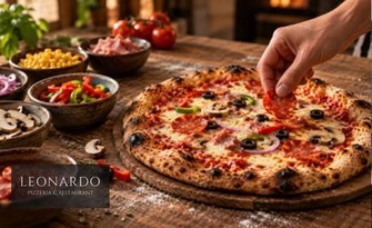 Този път ти избираш! Създай своята пица с 4 любими съставки, от Leonardo Pizzeria & Restaurant