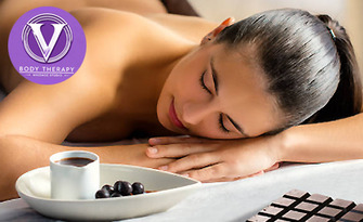 Антистрес масаж на гръб, плюс масаж и шоколадова маска на лице, от V-Body Therapy