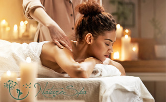 Класически масаж на цяло тяло с олио "Злато и амбър", плюс рефлексотерапия на стъпала и възможност за масаж на лице, от Салон NatureSpa
