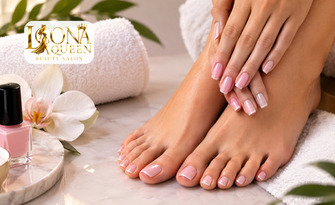 Красотата е в детайлите! Професионален маникюр с гел лак или SPA педикюр, от Icona Queen Beauty Salon