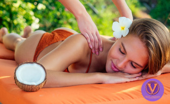 Тропически релакс: Масаж на цяло тяло с кокос и ананас, V-Body Therapy