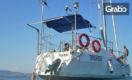 Водолазно гмуркане от ветроходна яхта с инструктор, плюс целодневна разходка из Варненския залив