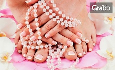 Маникюр или педикюр с гел лак ENNI Nails и две декорации