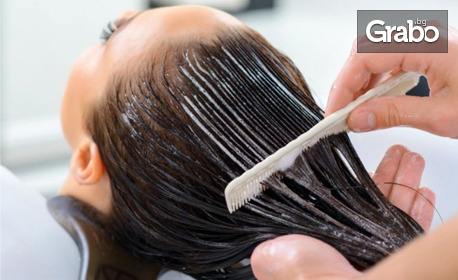 Терапия за ламиниране на коса, плюс подстригване и оформяне със сешоар