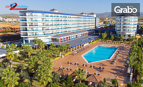 Лукс в Алания 2026 - ранни записвания: 7 нощувки на база Ultra All Inclusive в Хотел Eftalia Marin Resort*****, плюс самолетен билет