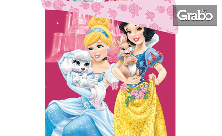 За малката принцеса у дома: Детско спално бельо Princesses Disney - 100% памук