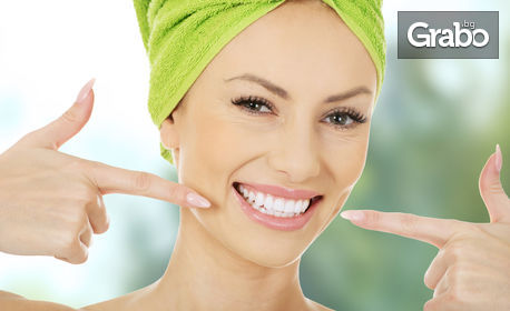 Почистване на зъбен камък и полиране на зъби с Air flow, плюс преглед и консултация