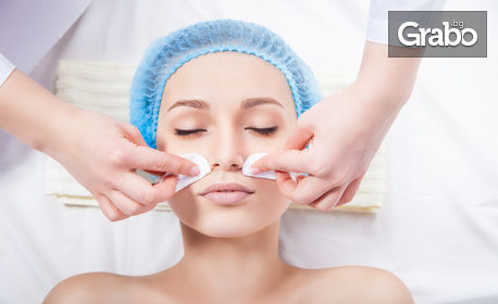 Хиалуронова терапия за лице - почистване, масаж, серум и маска с хиалурон