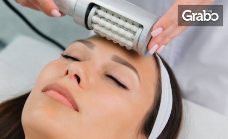 За цялостно подмладяване на лицето! Апаратен лифтинг масаж на лице, шия и деколте R-Sleek, плюс терапия за лице